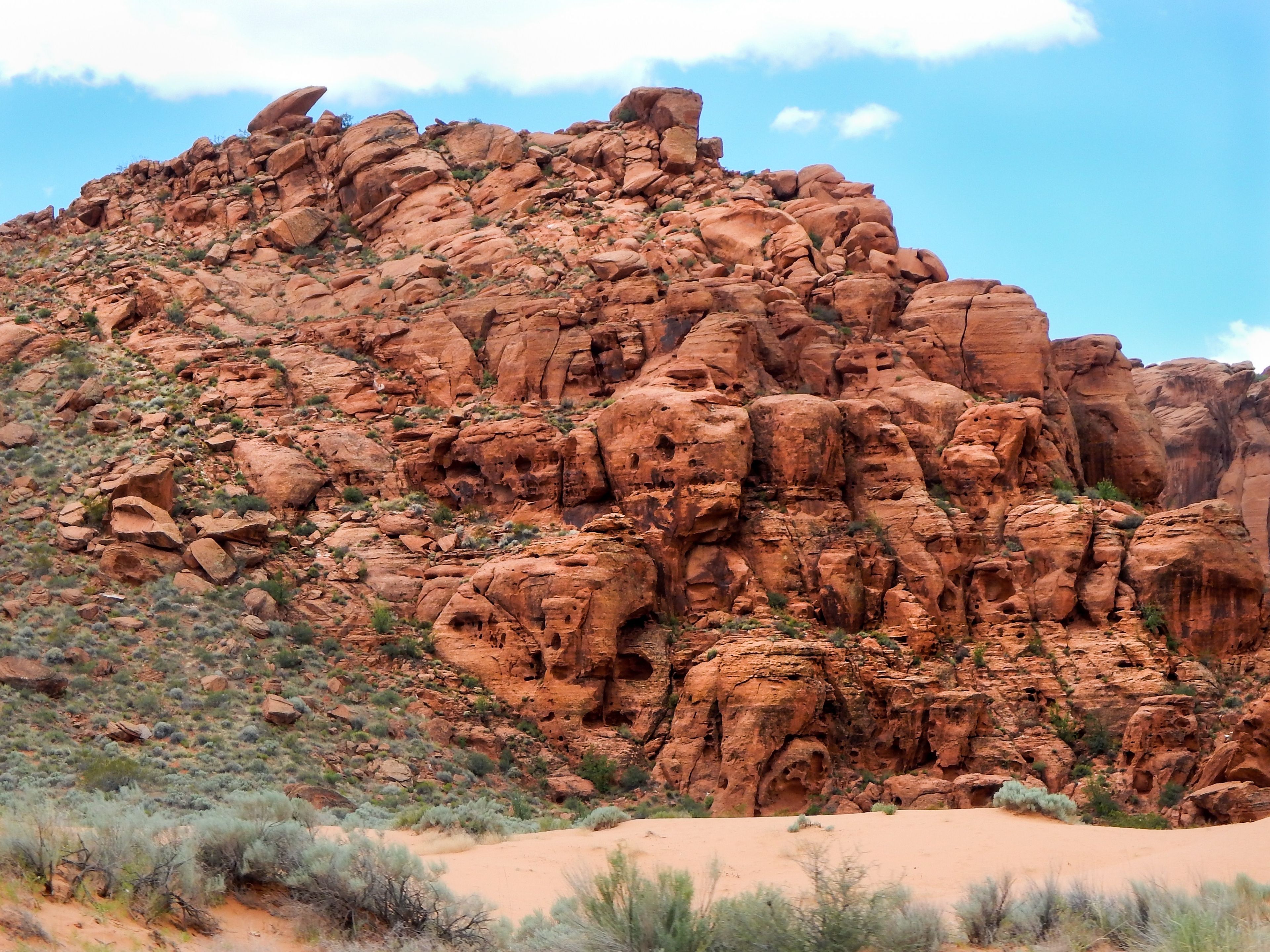 Red rocks in Snow Canyon State Park in southern Utah.
