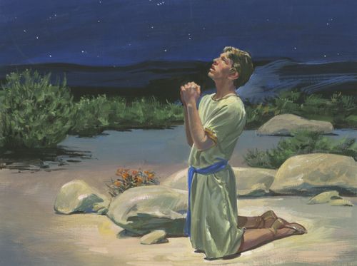 Nephi praying