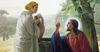 Lukisan Yesus dan seorang perempuan berbicara di samping sumur.
