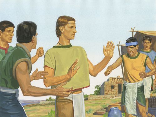 Nephites attacking Nephi