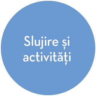 icon indicând slujirea și activitățile