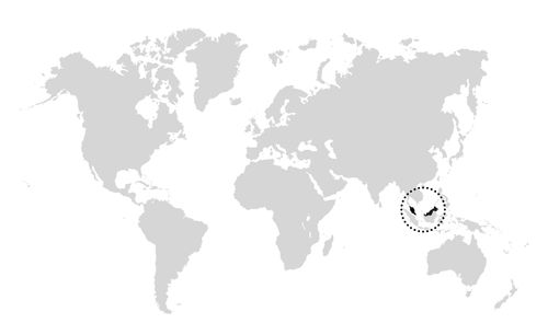 world map with Malaysia highlighted