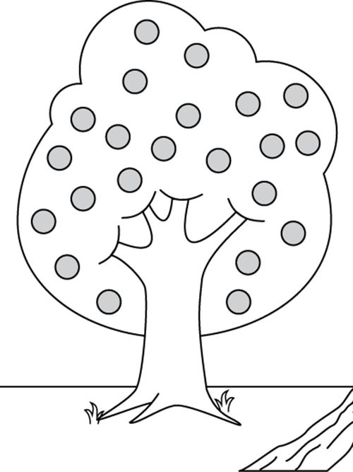 Drawing of a tree bearing good fruit