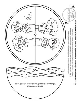 страница с материали за дейности: Да бъдем кръстени е като да станем нови хора