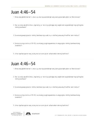 handout, John 4