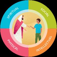 spiritual, social, intellectual, physical