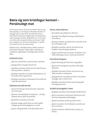 persónulegt matsblað