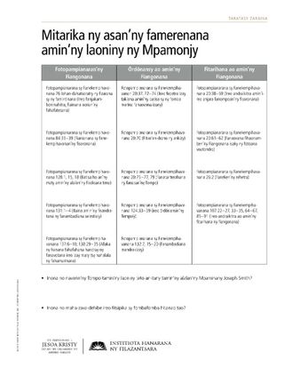 taratasy zaraina, Mitarika ny asan’ny famerenana amin’ny laoniny ny Mpamonjy