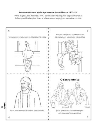 página de atividades: O sacramento
