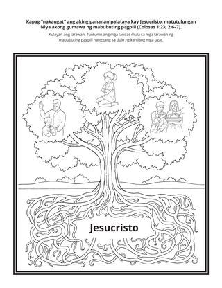 pahina ng aktibidad: kapag ang aking pananampalataya ay nakaugat kay Jesucristo