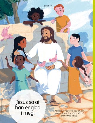 Jesus sitting with children