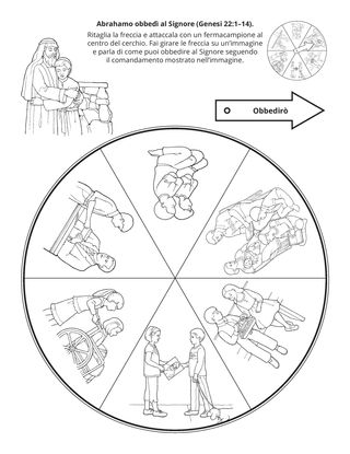 pagina delle attività: Abrahamo obbedì al Signore