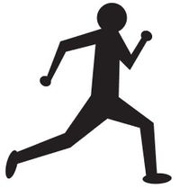 bėgiko piešinys
