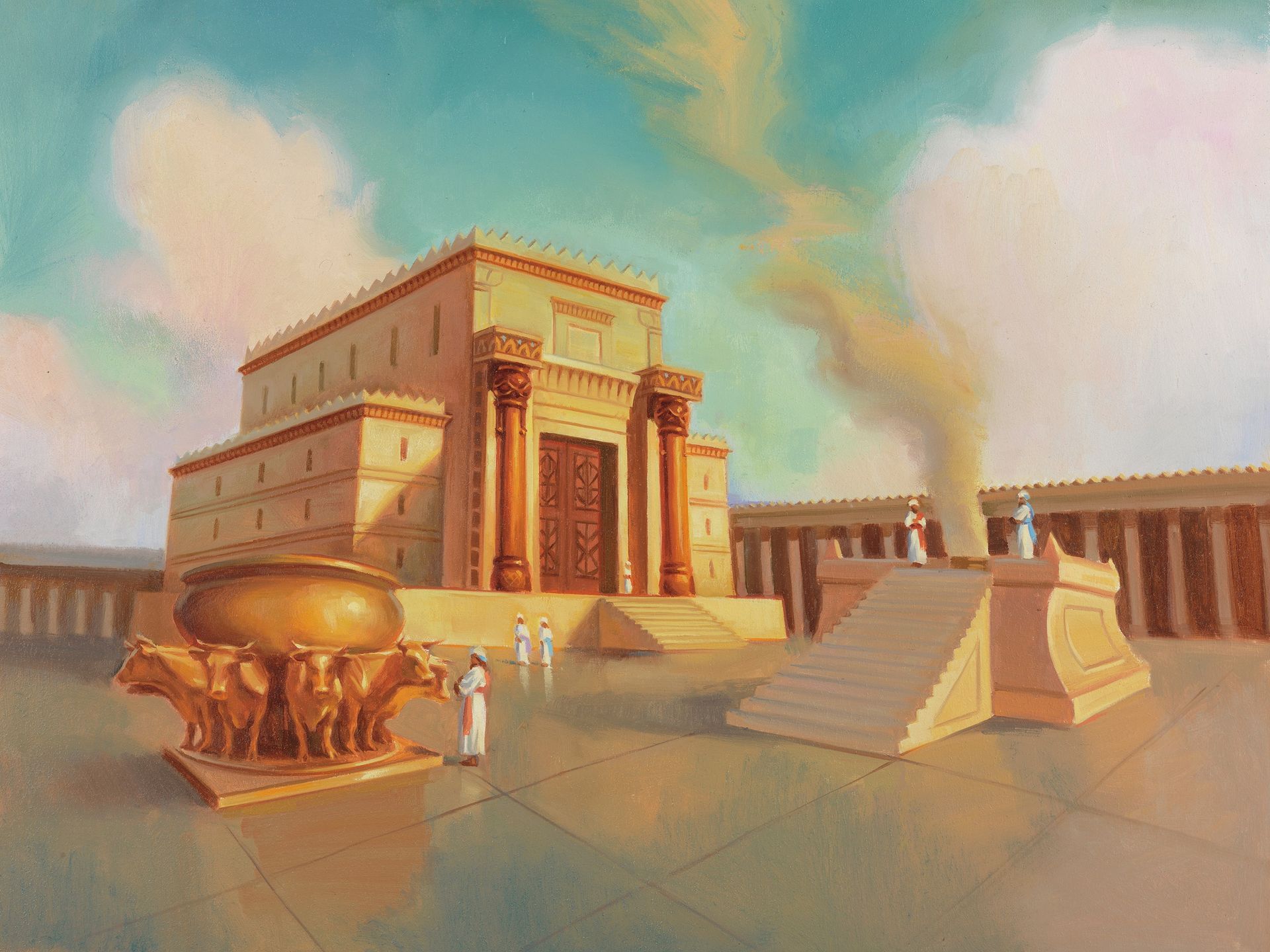 Illustration of Solomon's temple.
