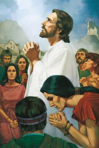 Christ Praying with the Nephites