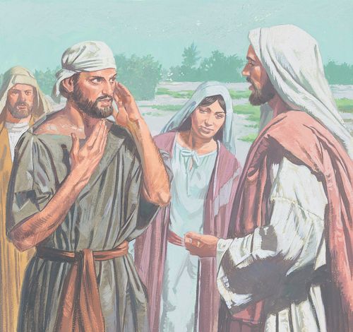 A deaf man is brought to Jesus to be healed - ch.31-1