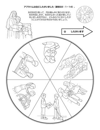 ［ALT：活動ページ：アブラハムは主が命じられたとおりにした］