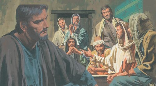 Jesus teaching Apostles