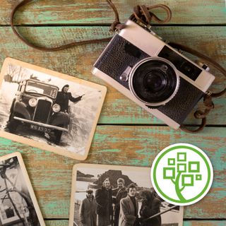 Camera and old family photos