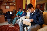 youth studying scriptures