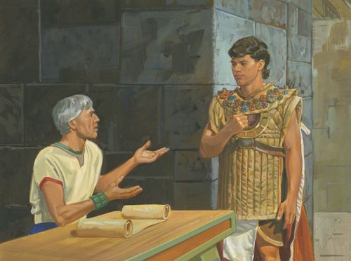 governor talking with Moroni