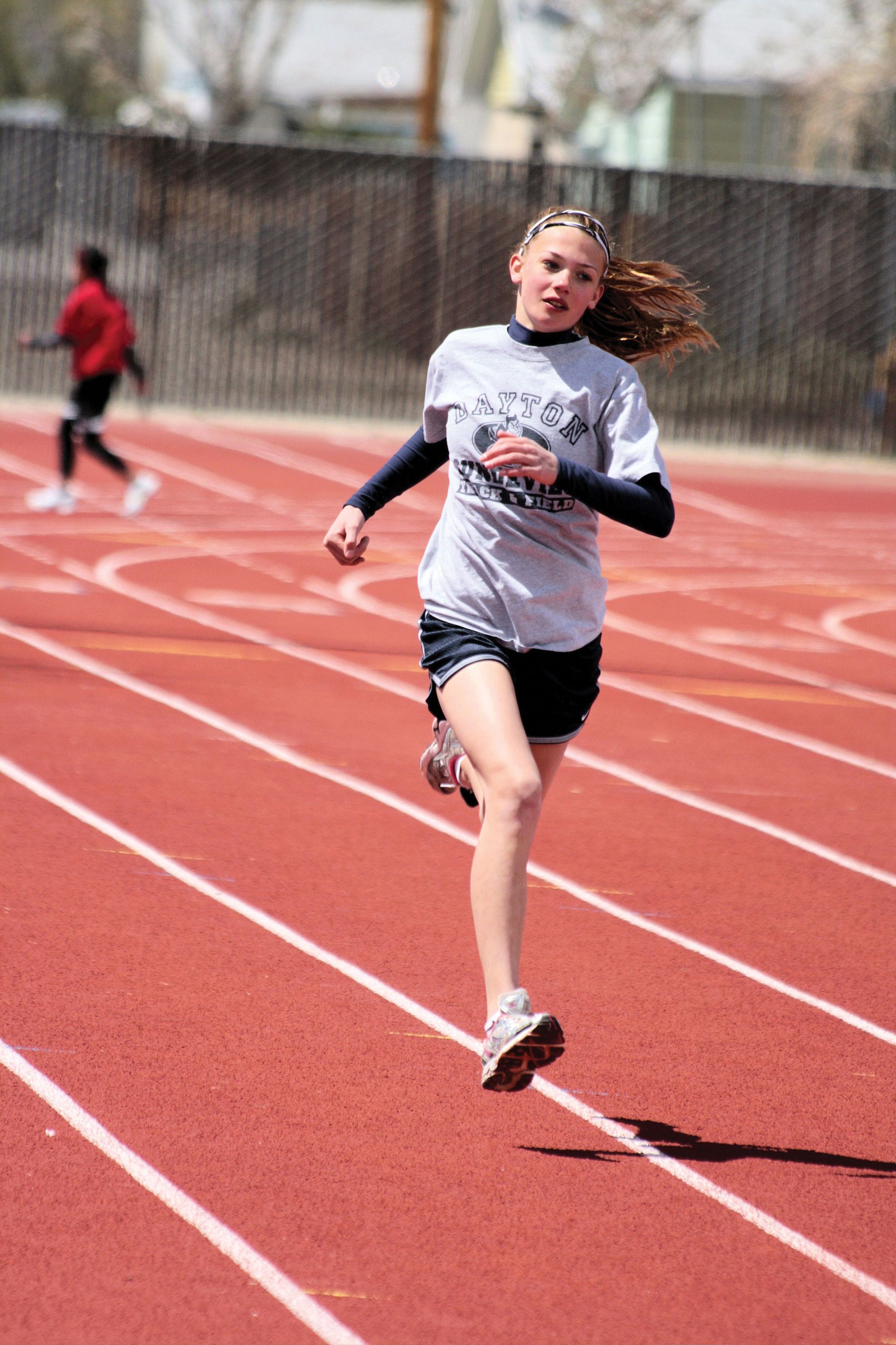 A photograph of a runner competing in a race.