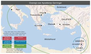 map, Overview of the Acts of the Apostles