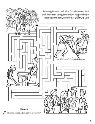 Life of Adam and Eve coloring page