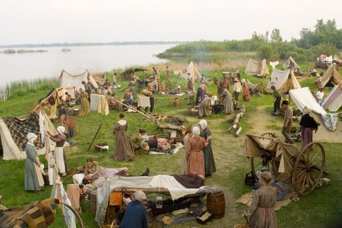 Photographs taken during the filming of "Joseph Smith: Prophet of the Restoration".