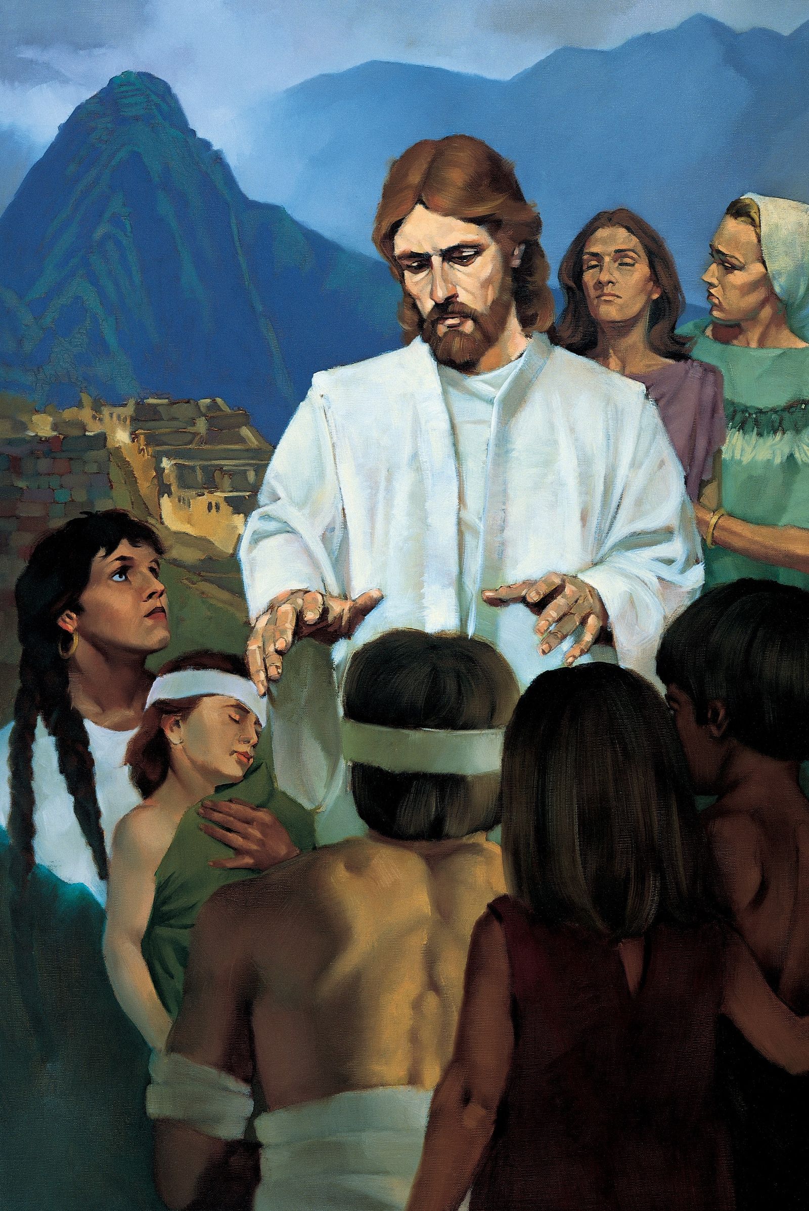 Jesus Healing the Nephites