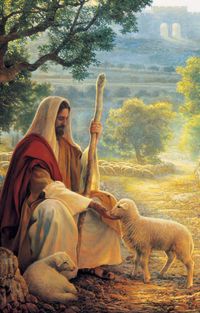 Christ with lamb