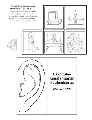 toimintasivu: usko tulee kuulemisesta