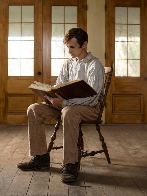 Joseph Smith reading Bible