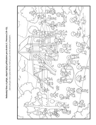 stránka s činnostmi: Nebeský Otec si přeje, abychom byli příkladem pro druhé
