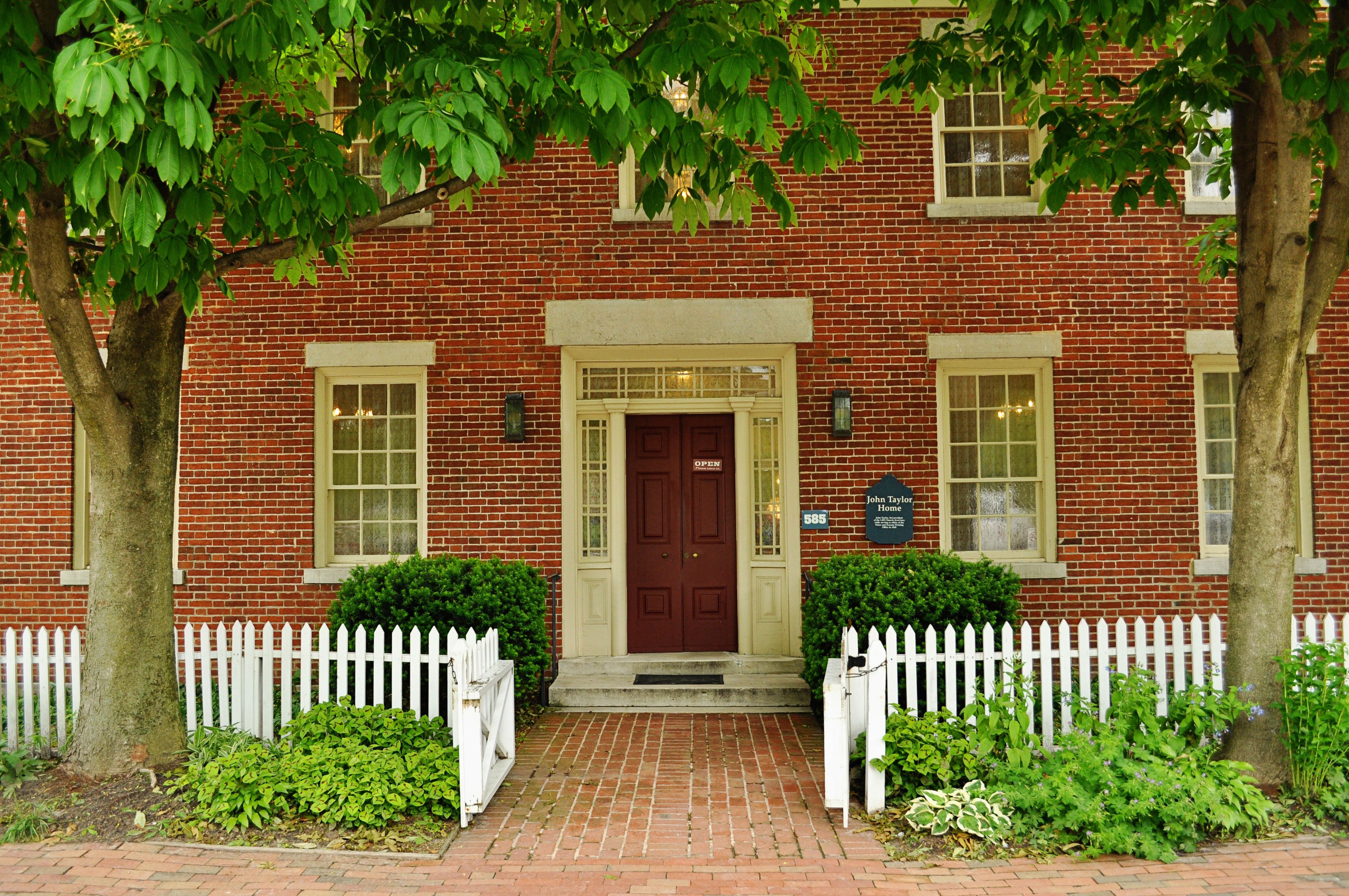 The front of the John Taylor home in Nauvoo, Illinois.