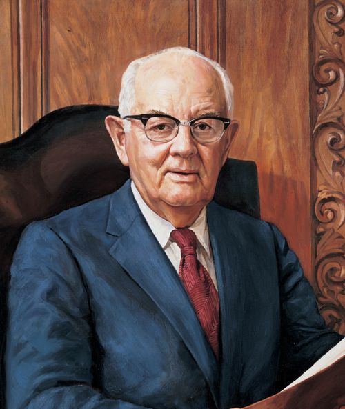 Spencer W. Kimball, por Judith A. Mehr. El presidente Kimball sirvió como duodécimo Presidente de la Iglesia entre 1973 y 1985.