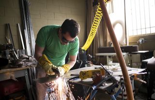 man in workshop