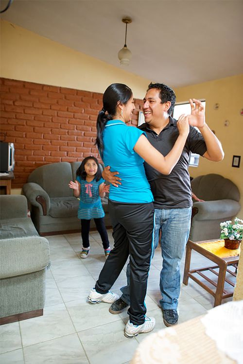 Parents dancing