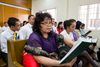 people singing hymns in sacrament meeting