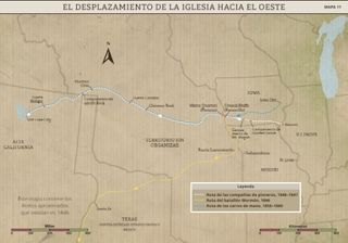 Mapa 11: El desplazamiento de la Iglesia hacia el oeste