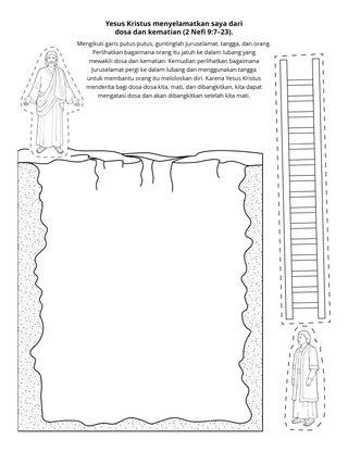 halaman kegiatan: Yesus Kristus menyelamatkan kita dari dosa dan kematian