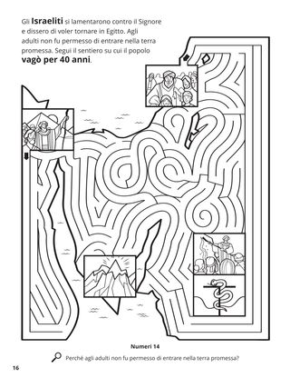 Forty Years in the Wilderness coloring page