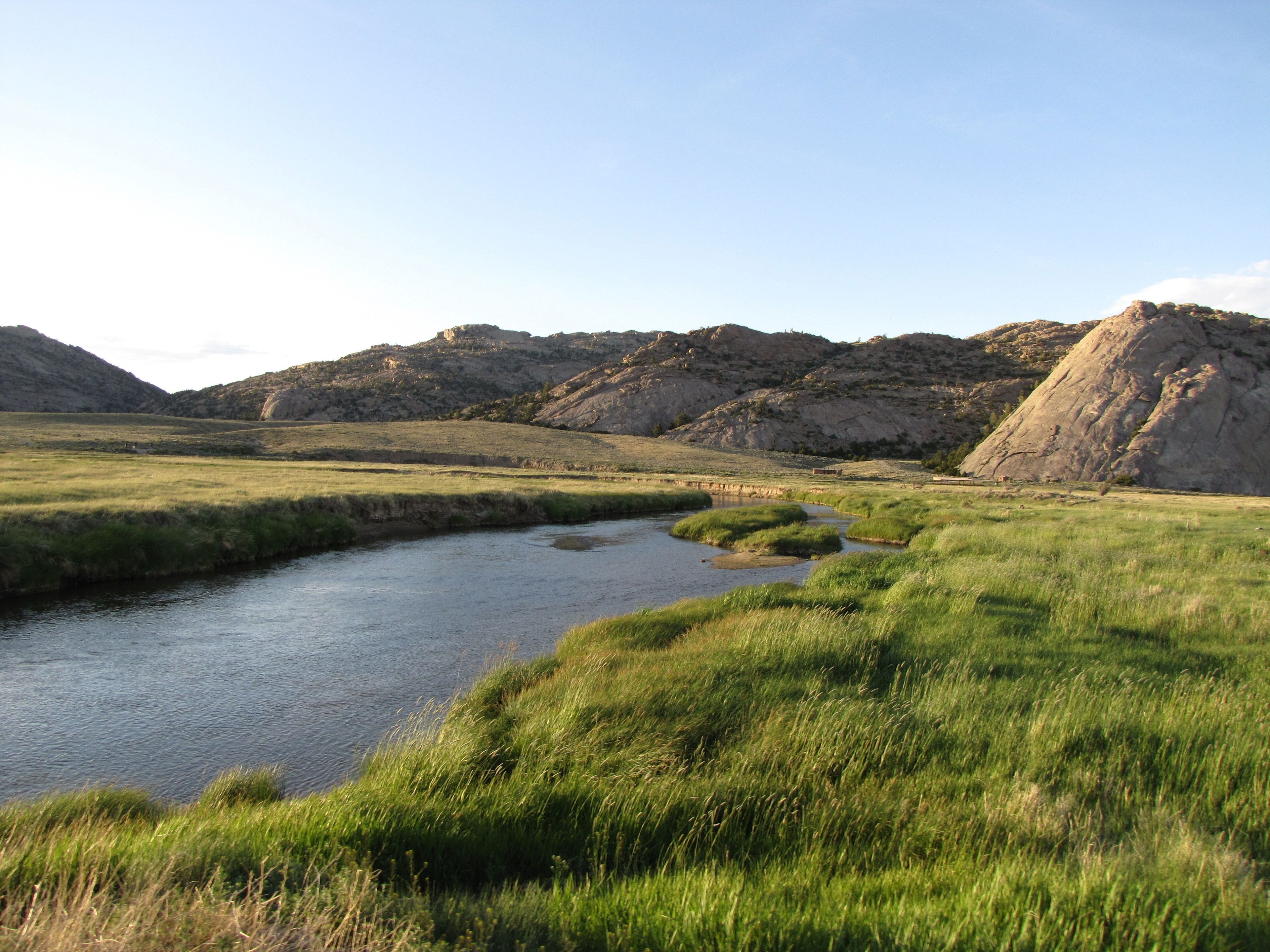 The Sweetwater River at Martin’s Cove in Wyoming.