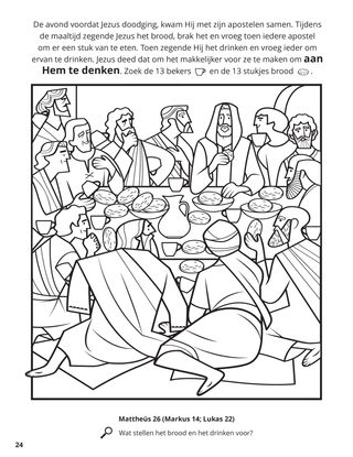 The Last Supper coloring page