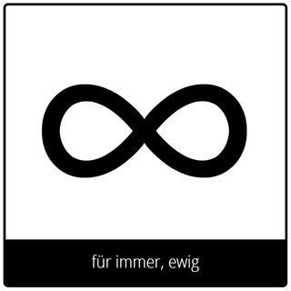 Symbol für Evangeliumsbegriff: für immer, ewig