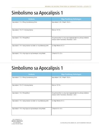 handout, Apocalipsis 1