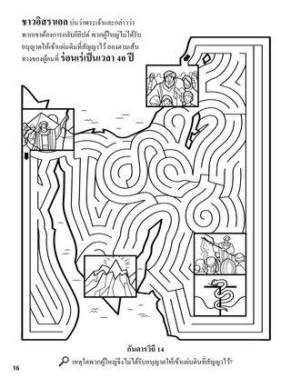 Forty Years in the Wilderness coloring page