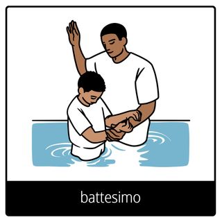 Simbolo del Vangelo “battesimo”