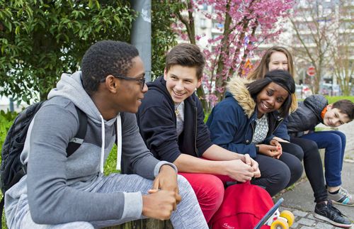 youth sitting together