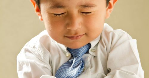 boy praying